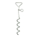 Accessory Kerbl Spiral Stake Silver Dog Lead