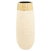 Blumenvase Romimex Beige Gold Porzellan 17 x 40 x 17 cm