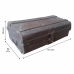 Decorative suitcase Alexandra House Living Brown Iron Traditional style 34 x 20 x 61 cm