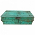 Decorative suitcase Alexandra House Living Green Iron Traditional style 32 x 21 x 61 cm