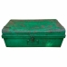 Valiză decorativă Alexandra House Living Verde Fier Stil artizanal 42 x 31 x 76 cm