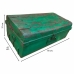 Mala decorativa Alexandra House Living Verde Ferro Estilo artesanal 42 x 31 x 76 cm