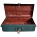 Valise décorative Alexandra House Living Bleu Fer Style artisanal 33 x 25 x 66 cm