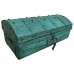 Valiză decorativă Alexandra House Living Verde Fier Stil artizanal 35 x 27 x 66 cm