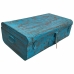 Valise décorative Alexandra House Living Bleu Fer Style artisanal 39 x 22 x 67 cm