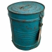 Decorative canister Alexandra House Living Blue Iron Traditional style 19 x 24 x 19 cm