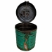 Decorative canister Alexandra House Living Green Iron Traditional style 23 x 28 x 23 cm