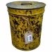 Decorative canister Alexandra House Living Yellow Iron Traditional style 22 x 26 x 22 cm