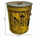 Decorative canister Alexandra House Living Yellow Iron Traditional style 22 x 26 x 22 cm