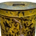 Decorative canister Alexandra House Living Yellow Iron Traditional style 22 x 26 x 22 cm