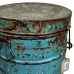 Decorative canister Alexandra House Living Blue Iron Traditional style 38 x 50 x 38 cm