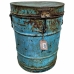 Decorative canister Alexandra House Living Blue Iron Traditional style 38 x 50 x 38 cm