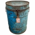 Decorative canister Alexandra House Living Blue Iron Traditional style 33 x 46 x 33 cm