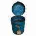 Decorative canister Alexandra House Living Blue Iron Traditional style 18 x 23 x 18 cm