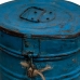 Decorative canister Alexandra House Living Blue Iron Traditional style 18 x 23 x 18 cm