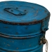 Decorative canister Alexandra House Living Blue Iron Traditional style 18 x 23 x 18 cm