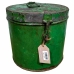 Decorative canister Alexandra House Living Green Iron Traditional style 30 x 27 x 30 cm