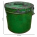 Decorative canister Alexandra House Living Green Iron Traditional style 30 x 27 x 30 cm