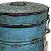 Decorative canister Alexandra House Living Blue Iron Traditional style 22 x 26 x 22 cm