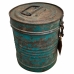 Decorative canister Alexandra House Living Blue Iron Traditional style 20 x 23 x 20 cm