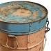 Decorative canister Alexandra House Living Blue Iron Traditional style 32 x 54 x 32 cm