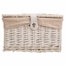 Conjunto de Dois Baús Alexandra House Living Branco Madeira de salgueiro 30 x 23 x 40 cm