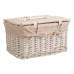 Set di Due Bauli Alexandra House Living Bianco Legno di salice 30 x 23 x 40 cm