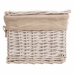 Lot de deux malles Alexandra House Living Blanc Bois de saule 30 x 23 x 40 cm