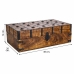 Chest Alexandra House Living Brown Metal Mango wood 20 x 12 x 38 cm Traditional style