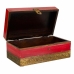 Caja-Joyero Alexandra House Living Rojo Latón Madera de mango Madera MDF 11 x 9 x 20 cm