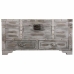 Chest Alexandra House Living Grey PVC Wood Metal 45 x 45 x 90 cm Estilo vintage