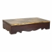 Doos-Juwelenkistje Alexandra House Living Donkerbruin Blik Mangohout Hout MDF 20 x 7 x 33 cm