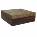 Doos-Juwelenkistje Alexandra House Living Donkerbruin Blik Mangohout Hout MDF 20 x 7 x 20 cm