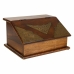 Box-Schmuckkästchen Alexandra House Living Dunkelbraun Messing Mango-Holz 19 x 13 x 24 cm