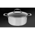 Casserole with Lid Kohersen 71104 Silver Stainless steel Aluminium Ø 24 cm 4,9 L