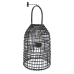 Lanterna Romimex Preto Metal vime Vidro 29 x 63 x 29 cm