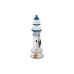 Farol Romimex Azul Branco 12 x 38 x 12 cm