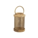 Lykta Romimex Bruin Gouden Hout Metaal 17 x 27 x 17 cm