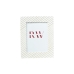 Photo frame Romimex White Resin 10 x 15 x 2 cm