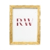 Photo frame Romimex Golden Resin 15 x 20 x 2 cm