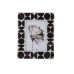 Fotoramme Romimex Hvit Svart Glass 10 x 15 x 1 cm