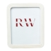 Photo frame Romimex White Resin 20 x 25 x 2 cm