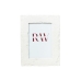 Photo frame Romimex White Resin 10 x 15 x 2 cm