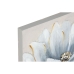 Bild Home ESPRIT Blau Weiß Leinwand Holz MDF Blume Traditionell 40 x 2,5 x 40 cm (2 Stück)