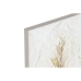 Schilderij Home ESPRIT Wit Gouden Canvas Hout MDF Blad van een plant Romantiek 30 x 2,5 x 60 cm (2 Stuks)