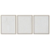 Quadro Home ESPRIT Bianco polistirene Tela Astratto Scandinavo 40 x 4,8 x 50 cm (3 Unità)