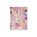 Schilderij Home ESPRIT Geel Blauw Wit Roze polyestyreen Canvas Modern 94 x 4 x 123,5 cm (2 Stuks)