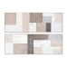 Painting Home ESPRIT Brown Beige polystyrene Canvas Modern Urban 152 x 5 x 52 cm (2 Units)