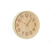 Wanduhr Romimex Creme Kunststoff 30 x 30 x 2 cm