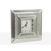 Table clock Romimex Silver Glass 20 x 20 x 5 cm